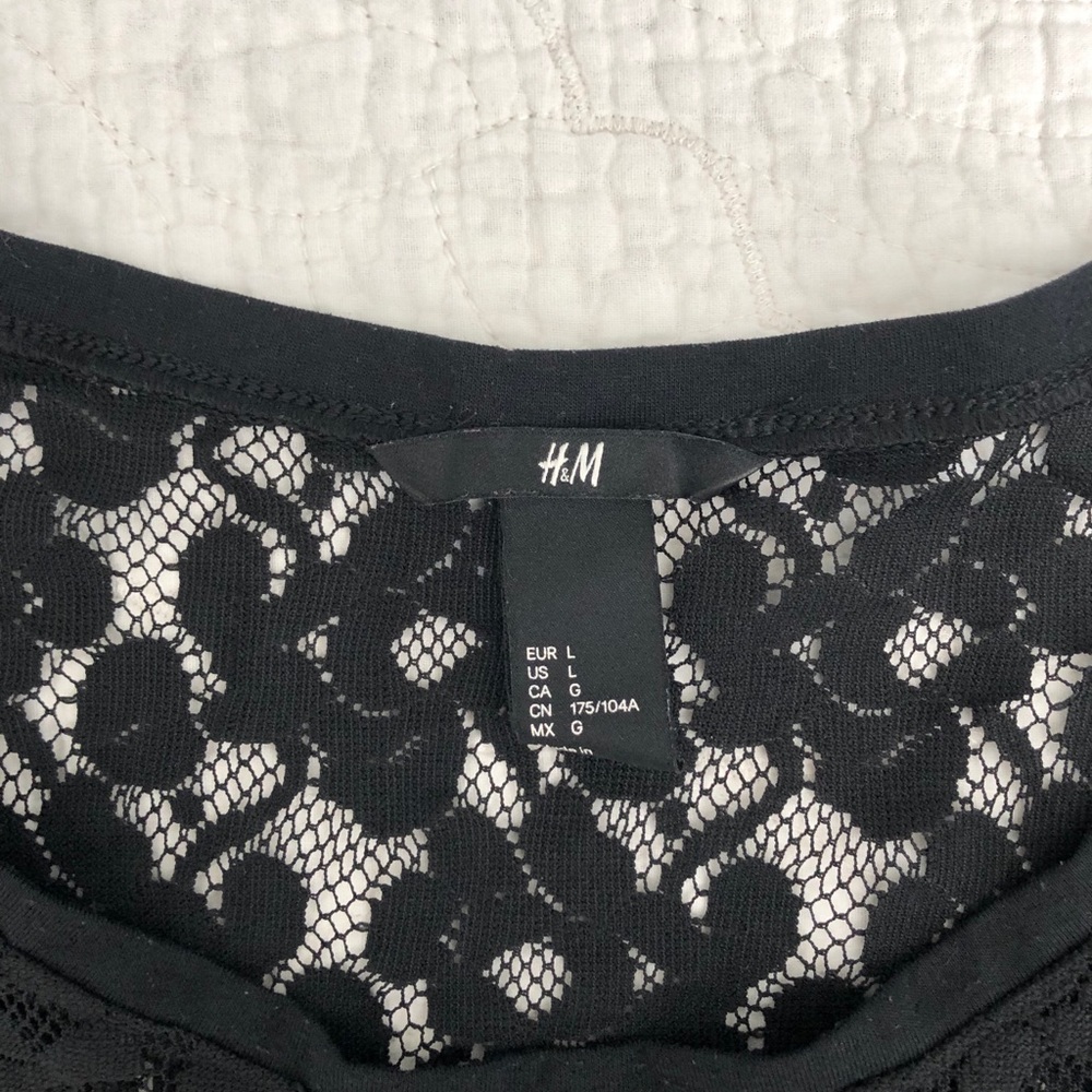 Black Lace H&M blouse